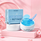 Collagen under eye mask hydrogel patches for hydration, brightening, moisturizing and firming delicate under-eye skin.
